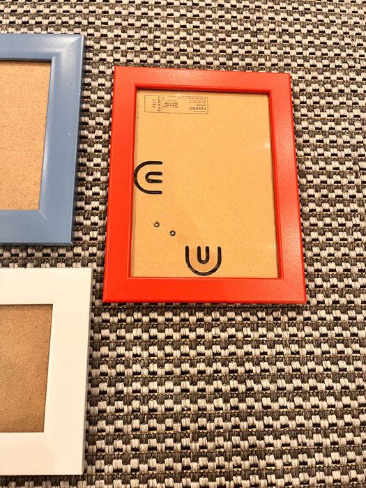 Zestaw 5 kolorowych ramek