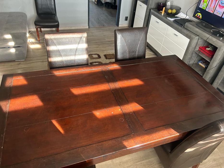 Stół z 4 krzesłami!!! Drewno!!