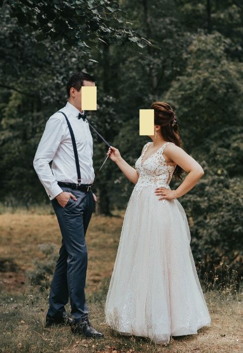 Suknia ślubna Casilda z kolekcji Shine of You Salon Kaledonia, r. 36