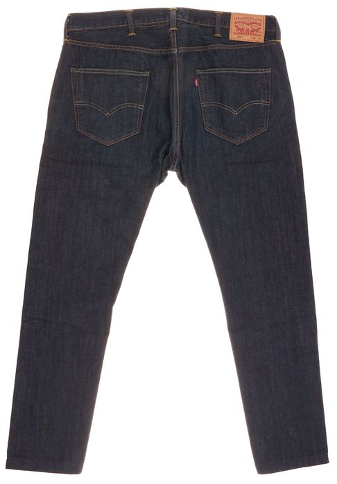 Spodnie Levis 501 W38 L34 Guzikowy Prosty Krój Ciemny Denim