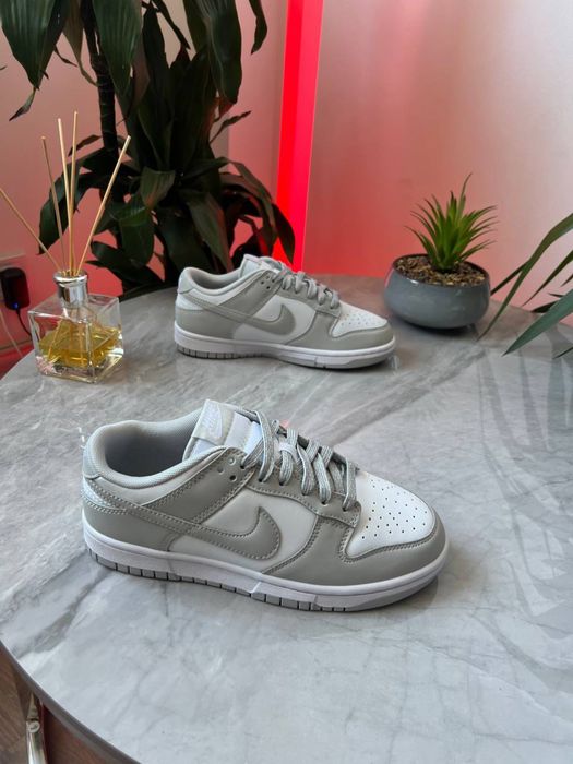 Nike SB Dunk Low White Grey, Найк Данк сірий колір