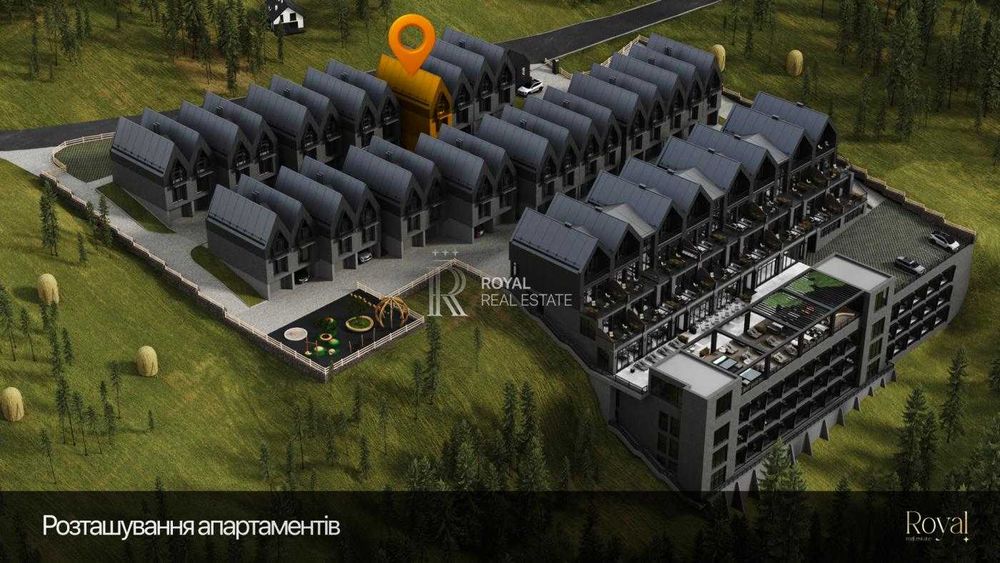 Продаж Апартаменти 37,4 м² AMA FAMILY RESORT Буковель БЕЗ % SPA-зона