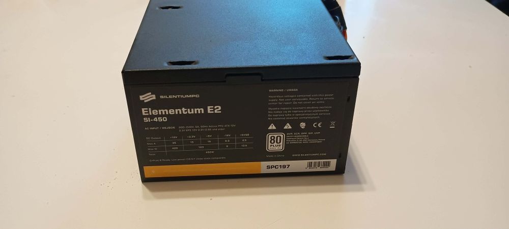 Zasilacz o mocy 450W w pełni sprawny