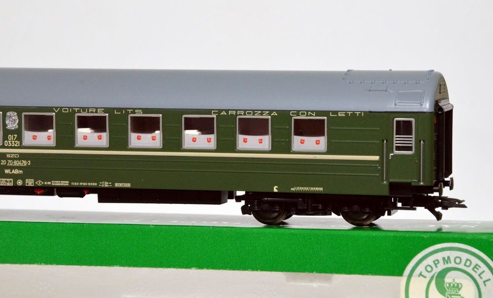 Пассажирский  вагон СВ СЖД Саксенмоделс на колею 16 мм НО