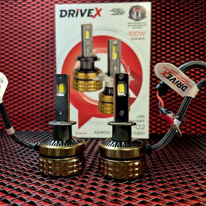 Лед лампи Drivex UL-02 H7 H11 H1 H4 6K 100W CAN 12V