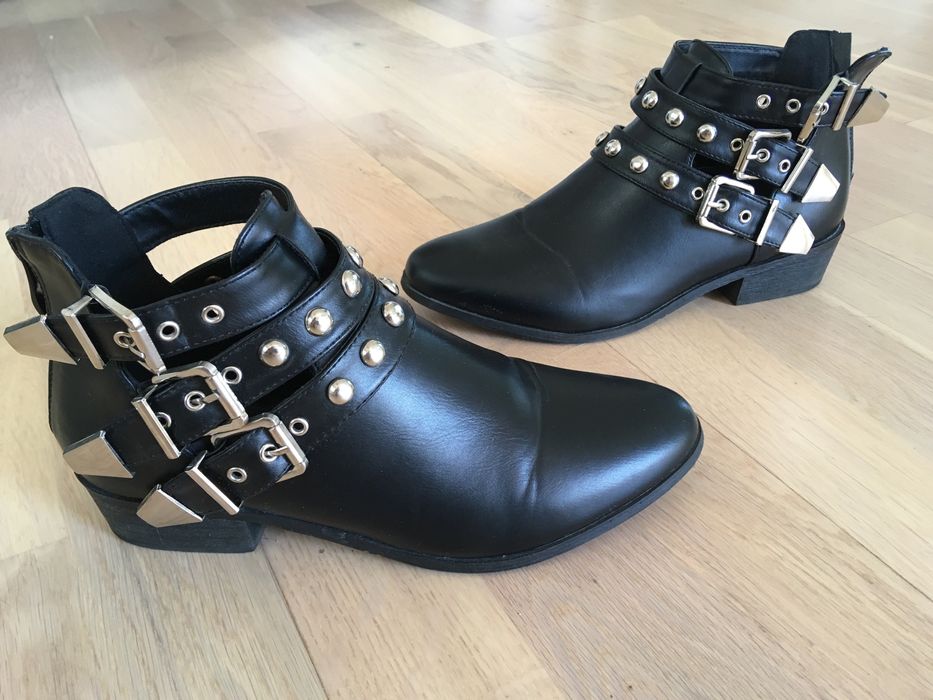 Botki workery czarne rozmiar 38