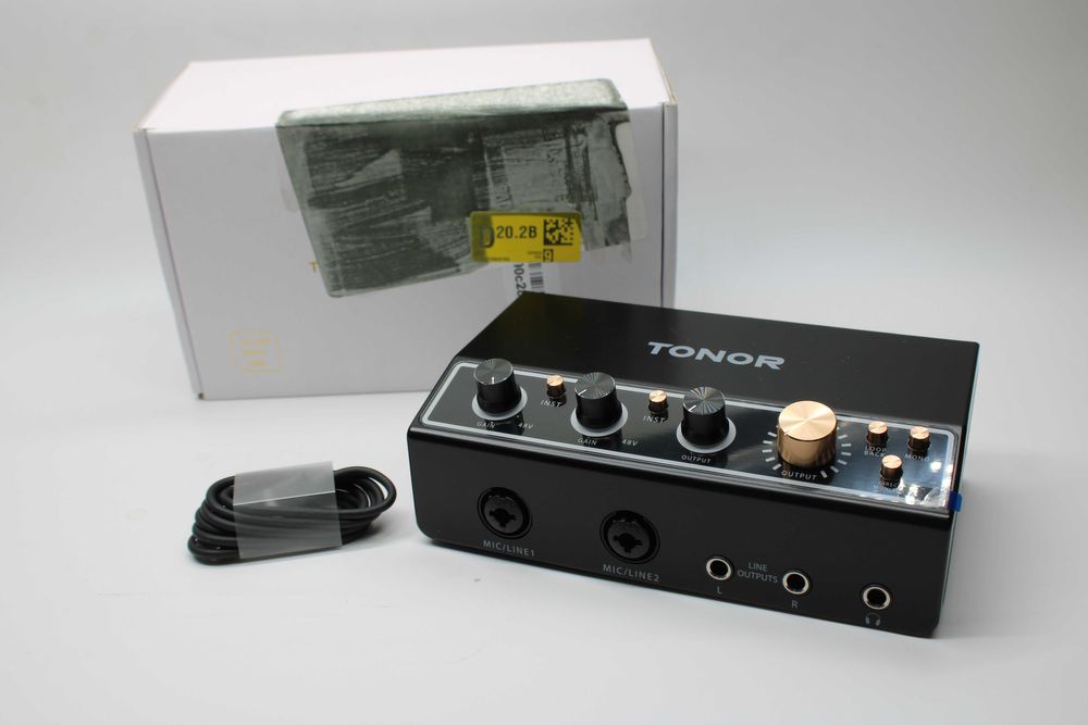 TONOR TX510 mikser mikrofonowy interfejs audio streaming USB 2x2 Jack/XLR