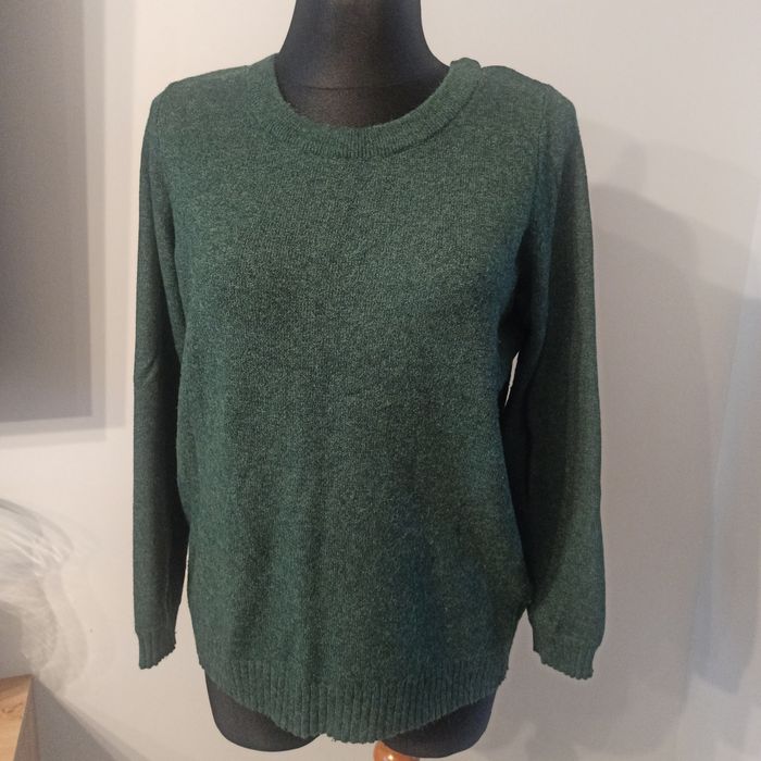 Sweter Vila butelkowa zieleń rozmiar L