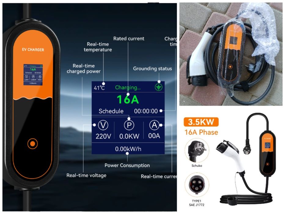 ‼️Зарядное устройство Tesla USA‼️16/32А 3.6/7.6 кВт Type 1, 2 и GBT