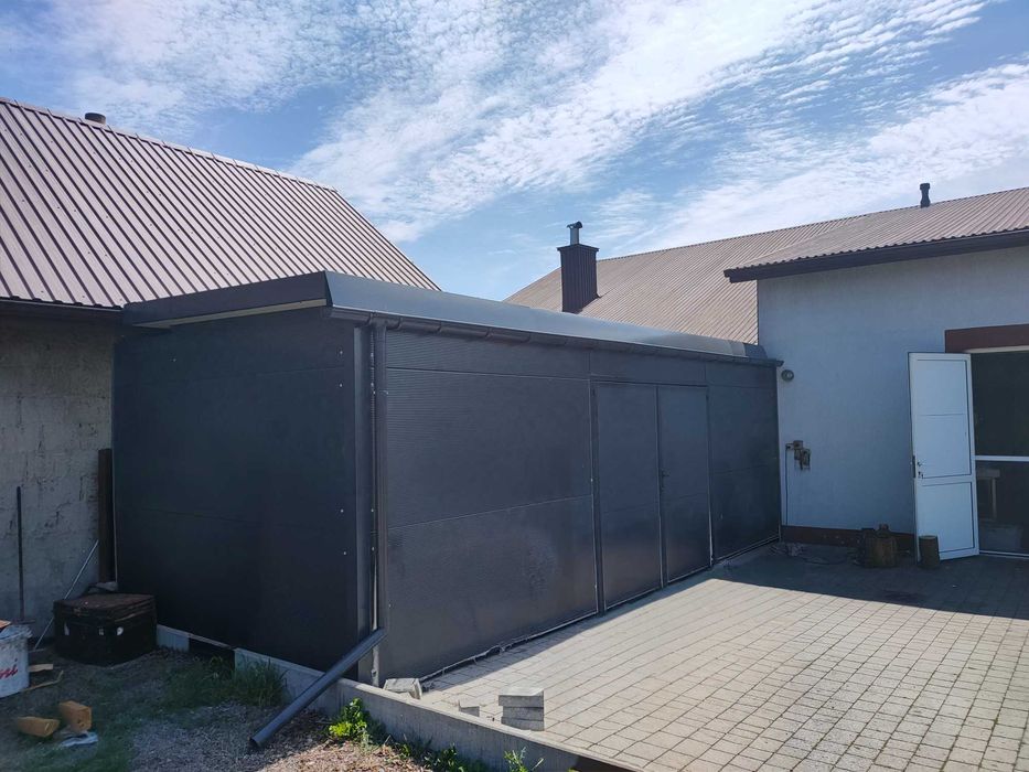 Konstrukcje z płyt warstwowych/Garaże/ magazyny/ dobudówki itp