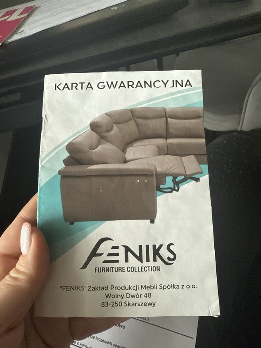 Kanapa  skora prawdziwa  bardzo ladna
