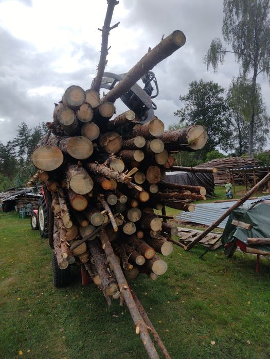 Drewno kominkowe opałowe sosna , stemple budowlane,