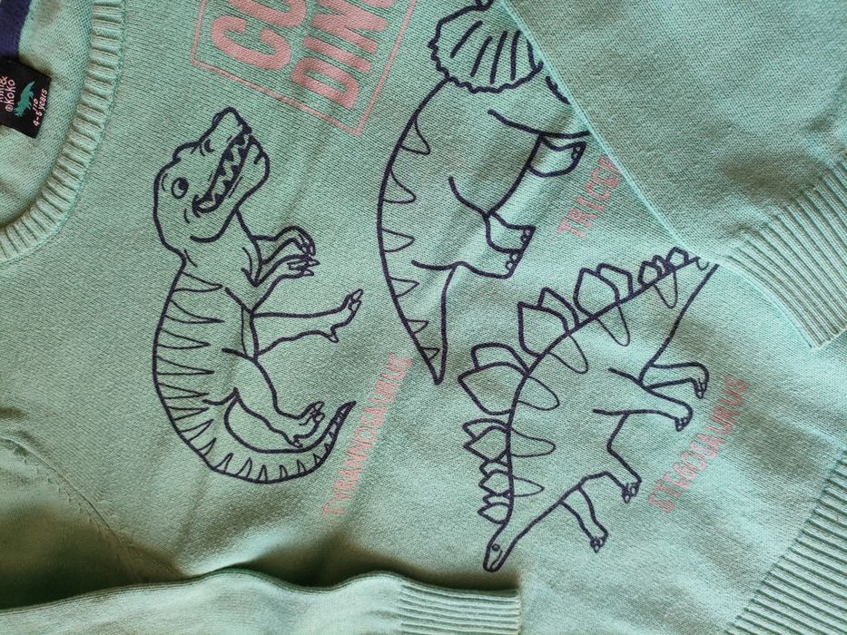 Zestaw sweter Harry Potter dinozaury Gryffindor 110/116