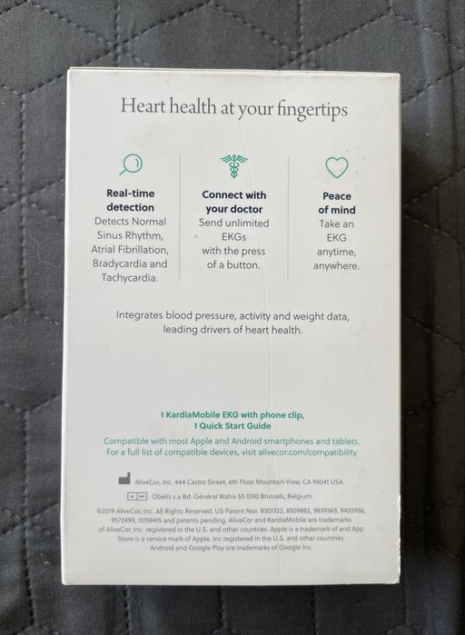 KardiaMobile (AliveCor) Ekg ЕКГ Кардіограма