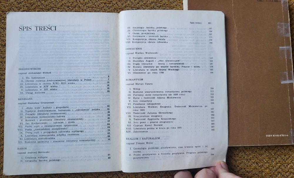 Historia Literatury Polskiej w Zarysie - tom 1+2 - Stępień, Wilkoń