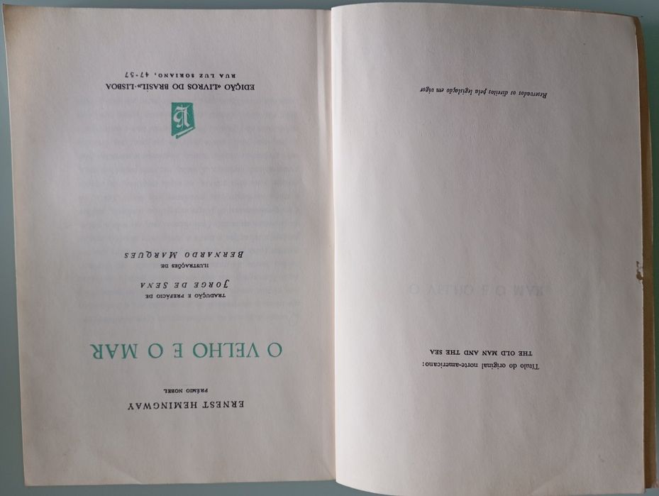 O velho e o mar - Ernest Hemingway 1956