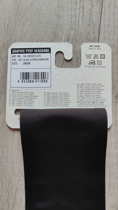 Opaska na głowę Dynafit Graphic Performance Headband - black out/hardc