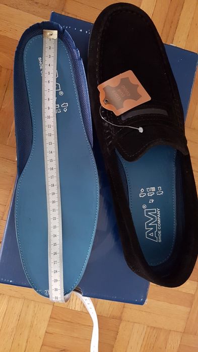 Мокасины из нат.замши Am Shoe 47р,оригинал.
