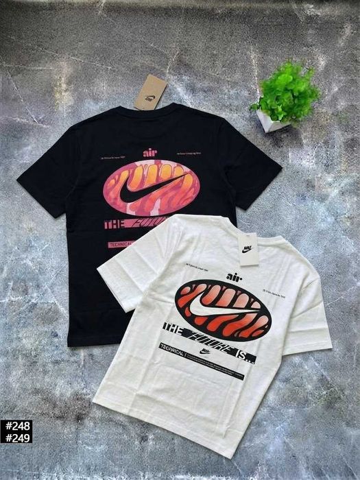 Футболка Nike Jordan Air Max • Найк Джордан Чорна / Біла •  XS - XXL