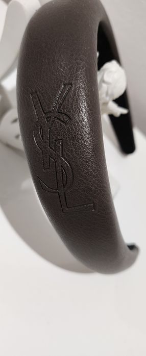 Opaska  YSL czekoladowy brąz
