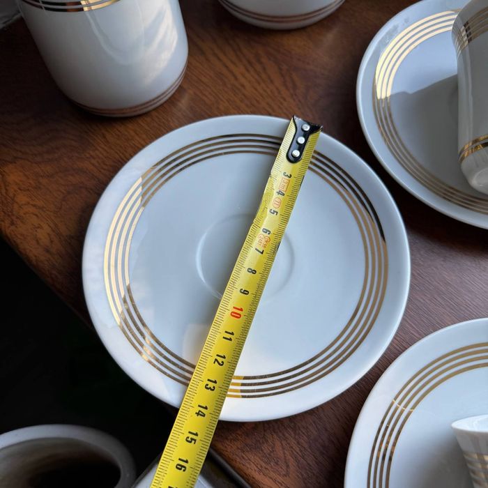 Serwis do kawy „Krokus”, porcelana Ćmielów, proj. W. Potacki, lata 60