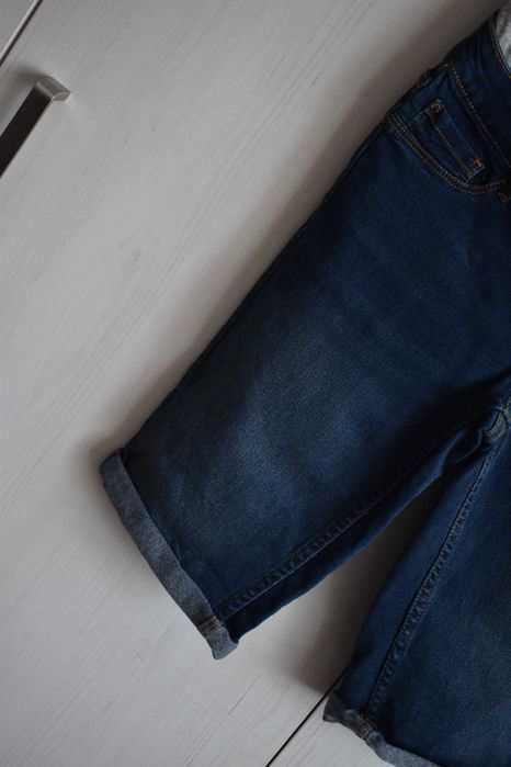 Spodenki szorty S 36 ciążowe dżinsowe jeansowe krótkie wygodne bawełna