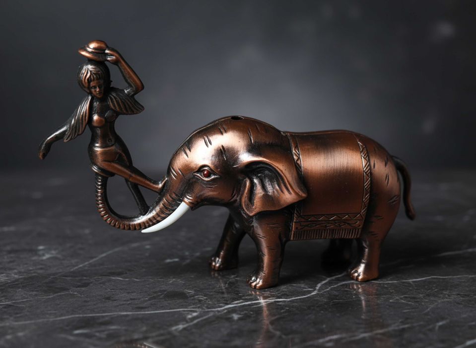 Elephant-shaped table lighter