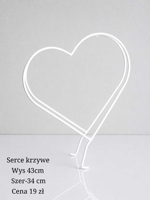 Baza, stelaż ,podstawa, florystyczna, Serce krzywe, kompozycje kwiatowe