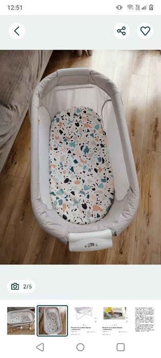 Łóżeczko kołyska lezaczek