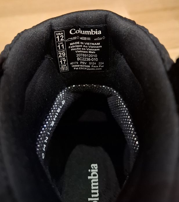 Черевики COLUMBIA дутики Columbia хайтопи зимние ботинки Columbia чоботи сапоги Columbia черевики Reima 29