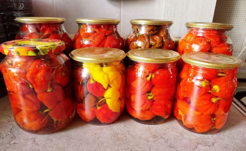 Гострий перець Хабанеро маринований — мікс сортів