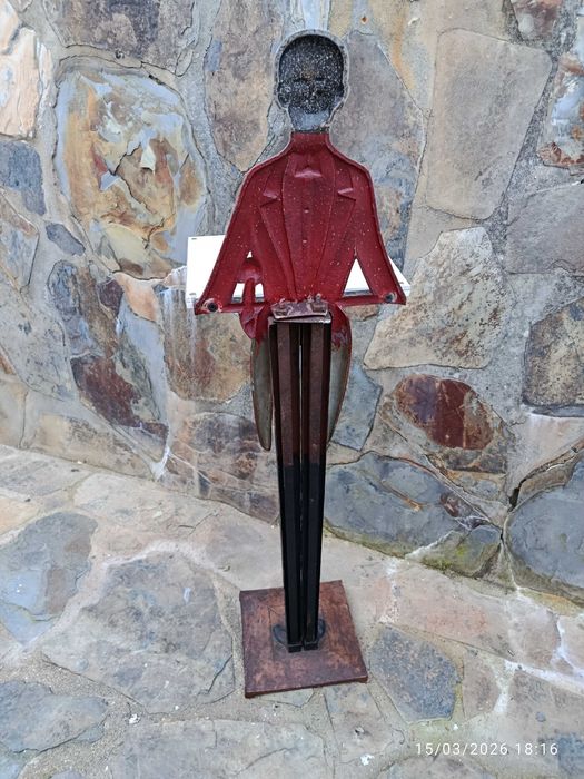 Blackmore Escultura Ferro Fundido Anos 20 Original 91 cm
