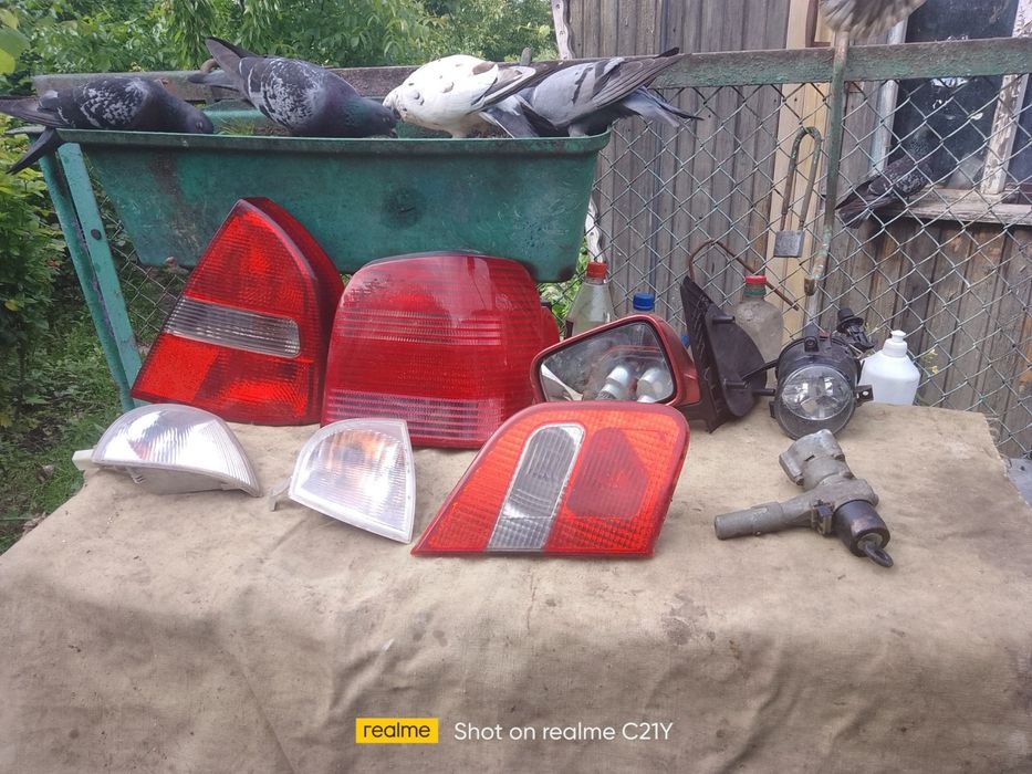 Противотуманки Vw Polo, повторители поворотов, ключ зажигания 123 Мерс