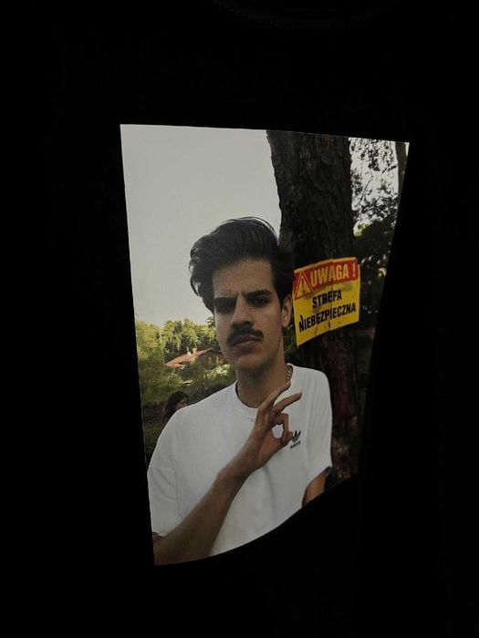 Koszulka - Taco Hemingway Śmieszny nadruk T-shirt Tee Rap Koncertowa (Rozmiar S)