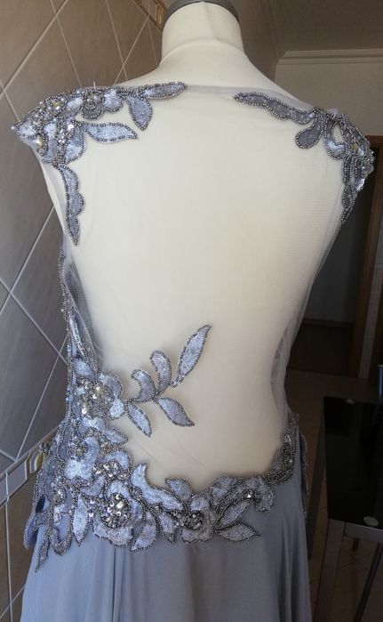Vestido cerimónia cinza ou burdeos X&M Collection - NOVO