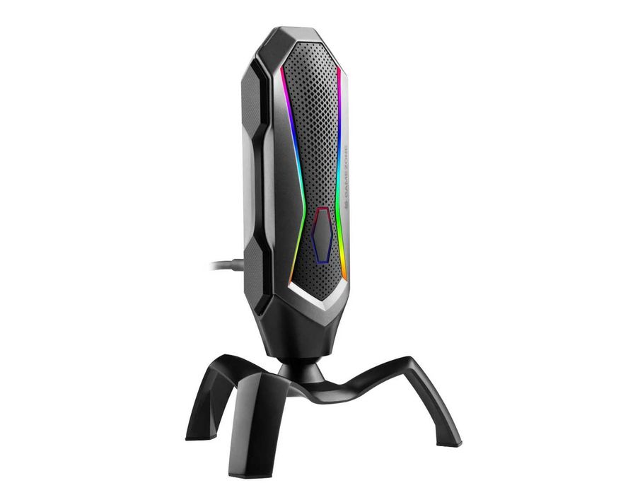 Mikrofon Tracer Spider RGB Przewodowy Czarny