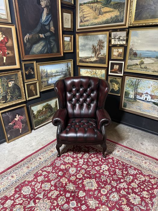 Fotel Uszak Chesterfield