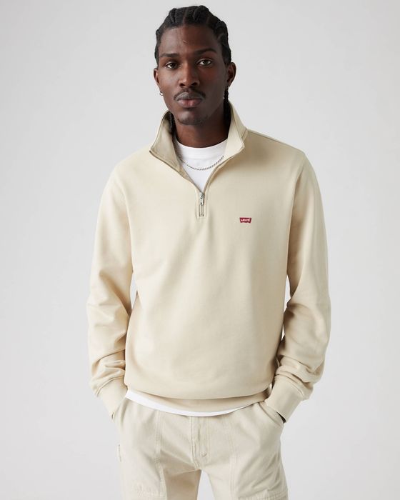 Bluza beżowa z zamkiem Standard Fit logo Levi's XS