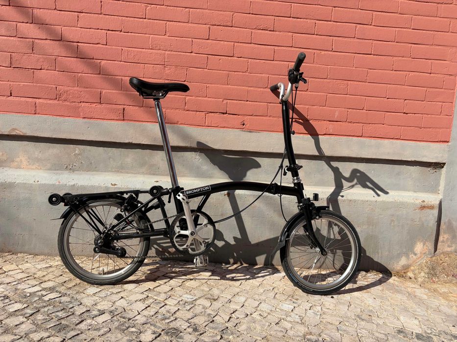 Bicicleta Brompton de 3 velocidades bom estado