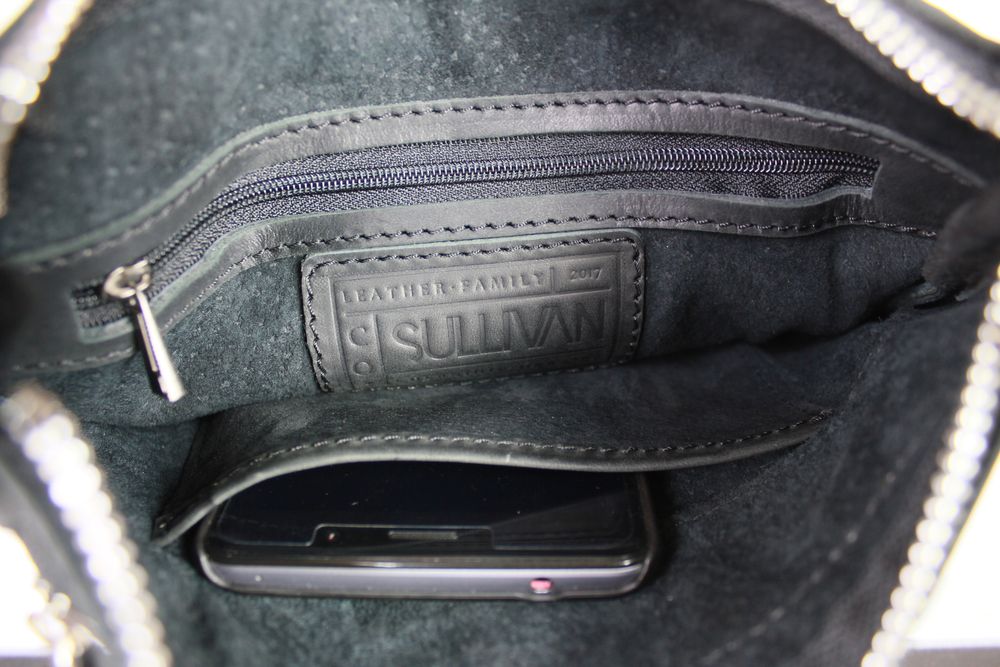 Сумка чоловіча шкіряна планшетка SULLIVAN smvp69-1(22) чорна