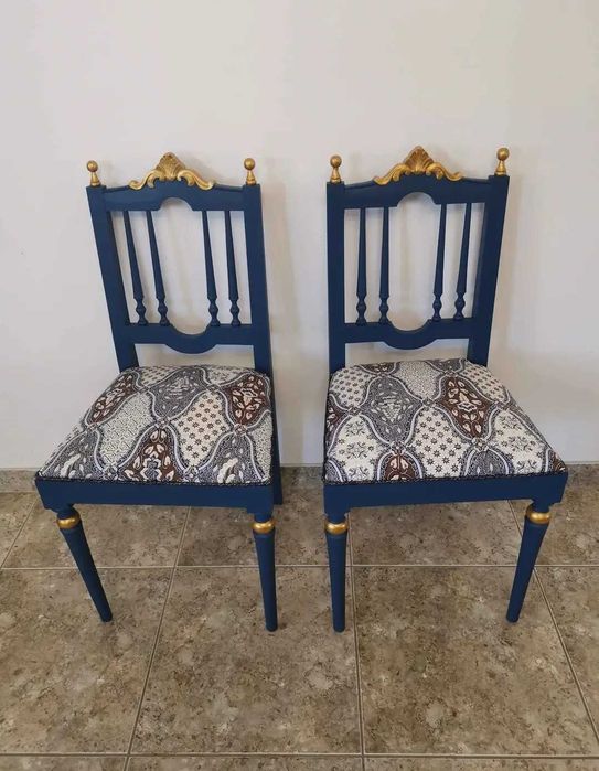 Conjunto Azul Oceano Dourado