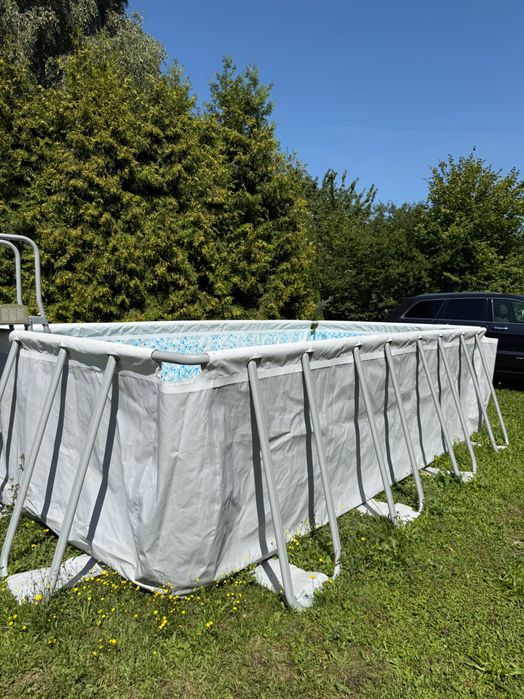 Basen Bestway Power Steel 56671 naziemny ramowy prostokątny 11532l