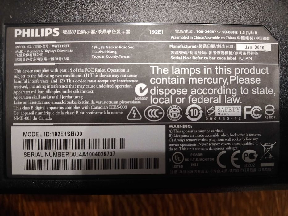 monitor Philips 18 cali