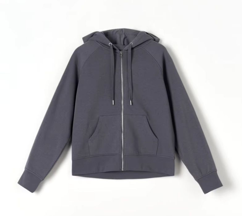 Кофта на замку сіра утеплена М