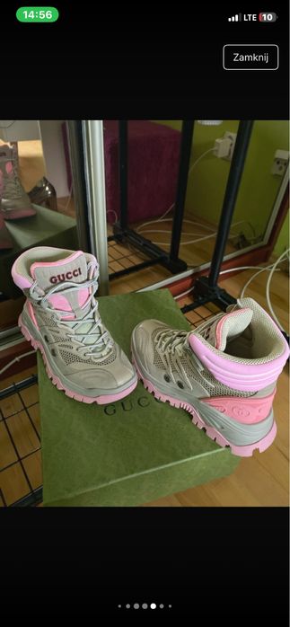 Gucci Flashtrek różowe – nowe z metką, 37