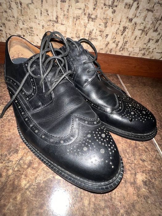 Чорні чоловічі черевики туфли Clarks 43