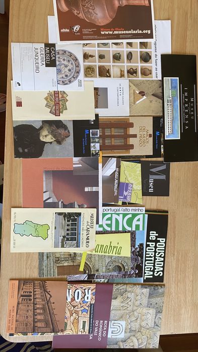 20 desdobráveis de Museus (Anos 80 e 90)