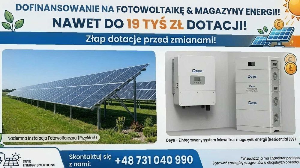 Fotowoltaika + Magazyny Energii /Montaż i Sprzedaż. Elektryka budowlana. Najlepsze ceny!