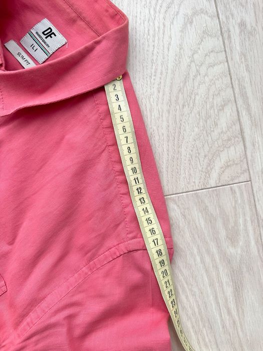 Мужская котоновая рубашка DeFacto Slim Fit Чоловіча бавовняна сорочка