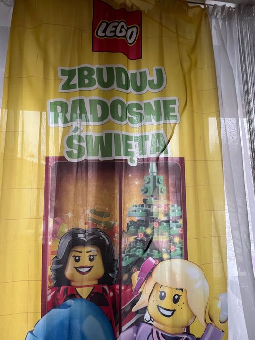 firanka baner lego święta